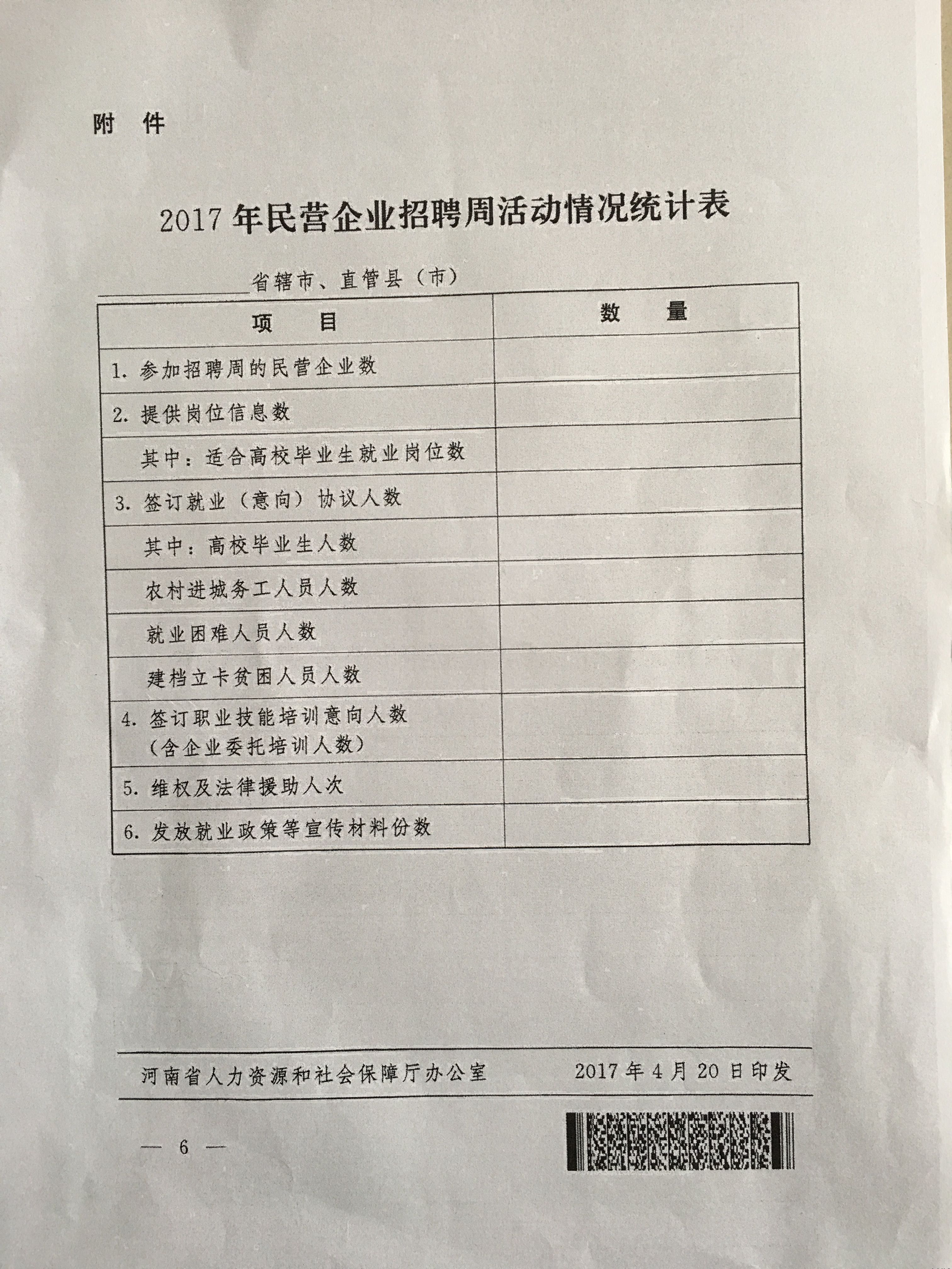 关于开展2017年全省民营企业招聘活动的通知