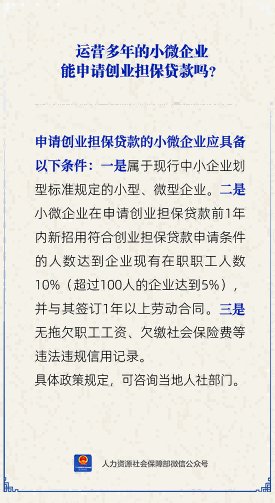 【人社日课】哪些小微企业能申请创业担保贷款？