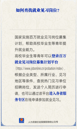 【人社日课】如何查找就业见习岗位？