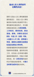 【人社日课】流动人员人事档案里有哪些内容？