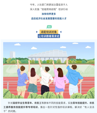 【一图看懂】培养更多适应发展需要的技能人才！