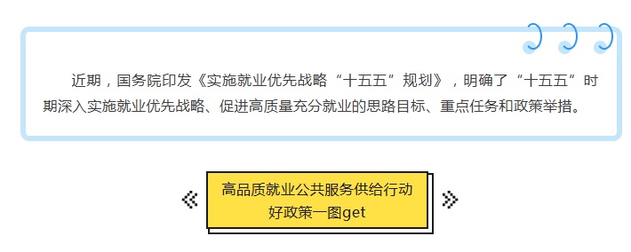 高品质就业公共服务供给行动，好政策一图get