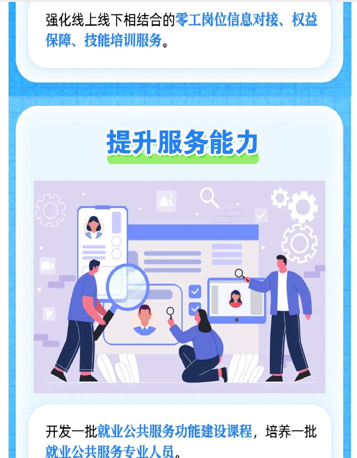 高品质就业公共服务供给行动，好政策一图get